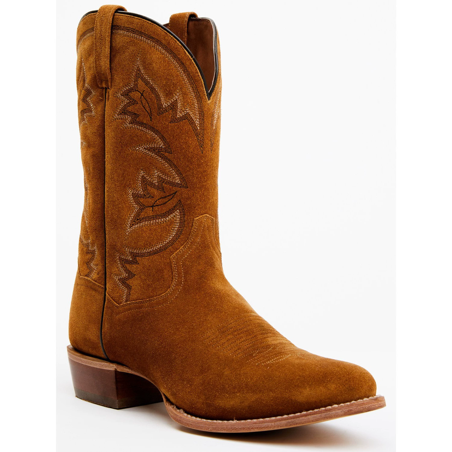 Фабрика Amazon Independent Station Трансграничная Внешняя торговля Новая обувь Европейская и американская круглая головка на толстом каблуке в стиле ретро с вышивкой мужские ботинки больших размеров