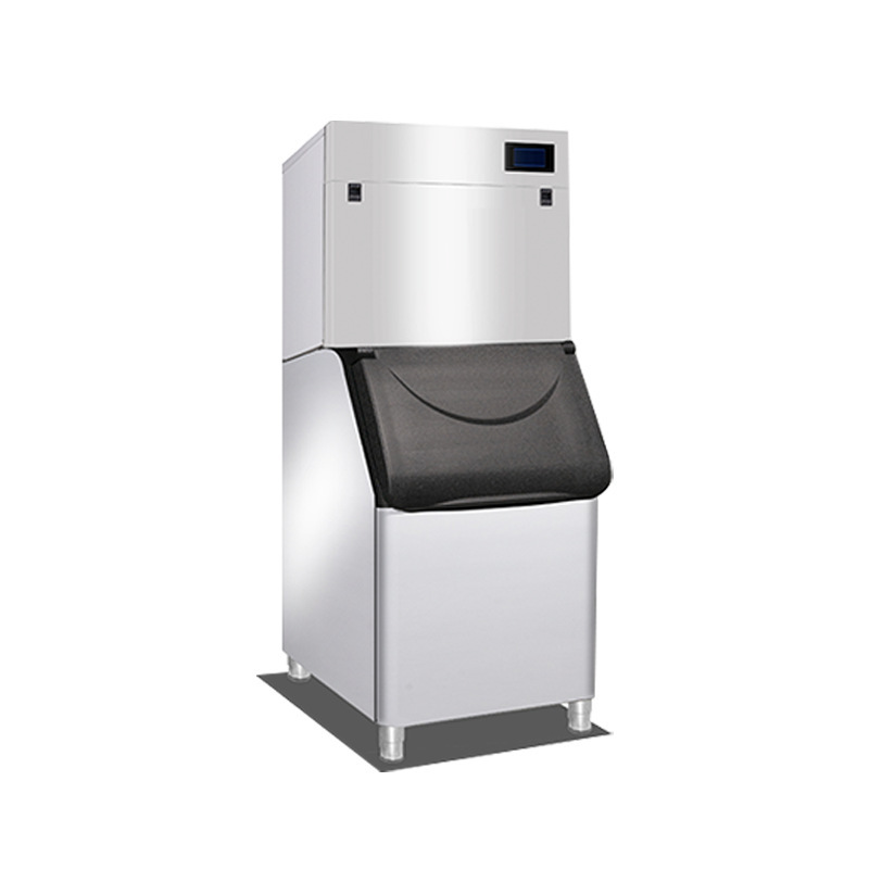 La máquina de hielo comercial de Amazon es completamente automática, cuadrada, Hotel de mariscos de hielo, restaurante de olla caliente, la máquina integrada de hielo es rápida y fría.