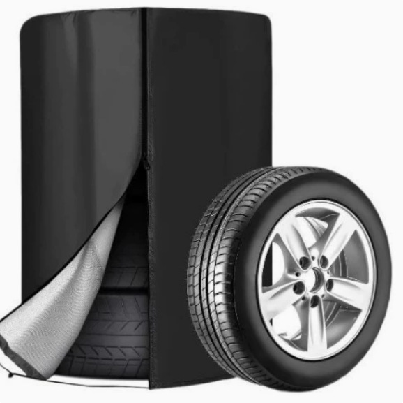 Cross-Border Car Tire Covers, Rainproof, Sunproof, Waterproof, 420D Oxford Cloth, 4-Pack, Thickened Tire Spare Tire Dust Cover