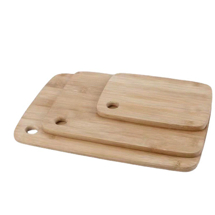 Bamboo Cutting Board, Solid Wood Rectangular, Dual-Use Fruit & Food Prep, 20×15–33×24 cm