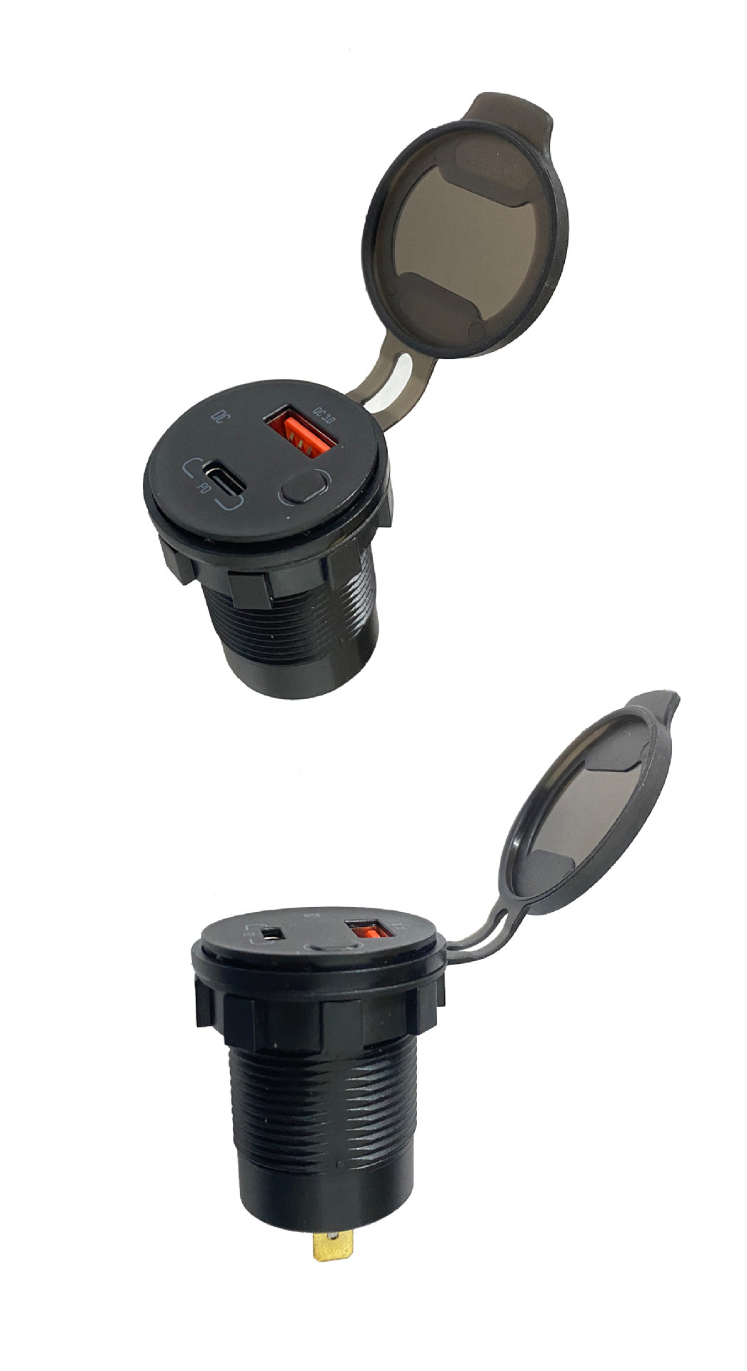 Cross-Border New Model Car, Motorcycle, and Ship Vehicle Charger with Fast Charging Qc3.0+Pd Port, New Vehicle Charger