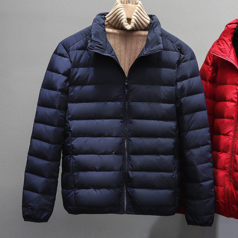 2023 sin costuras nueva chaqueta ligera de los hombres con capucha corta papá desgaste de los hombres Otoño e Invierno chaqueta casual fuera de temporada