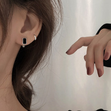 韩版S925银针气质几何耳环女复古时尚小巧爱心耳圈耳扣创意耳饰潮
