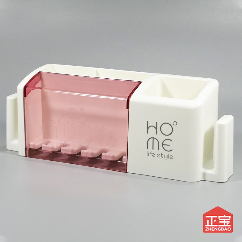 Cuarto de baño montado en la pared titular de cepillo de dientes eléctrico baño ponche-libre taza de lavado titular de cepillo de dientes hogar taza de almacenamiento de rack