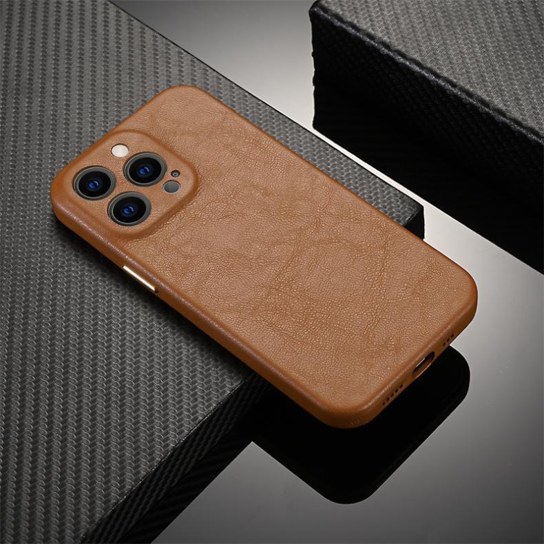 Lamb Skin Pattern Suitable for Apple 14promax Phone Case Business Men's iPhone 13 Anti drop 12 Internet celebrity_voghion.com