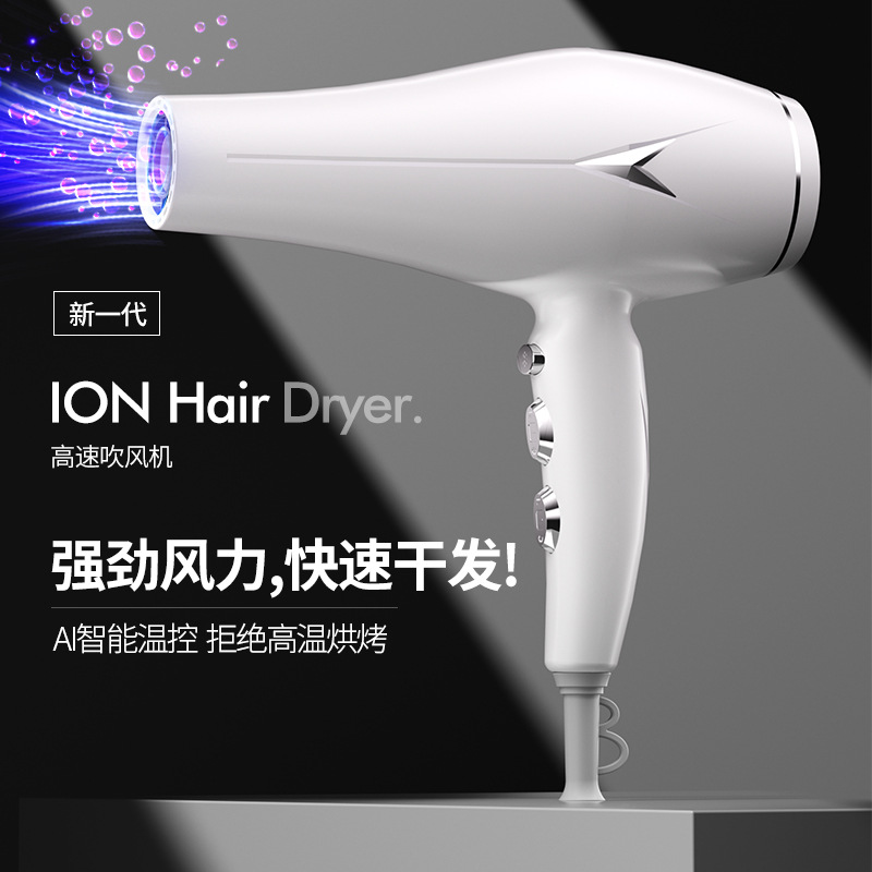Secador de Pelo Profesional con Iones Negativos de Plástico para Peluquería y Hogar