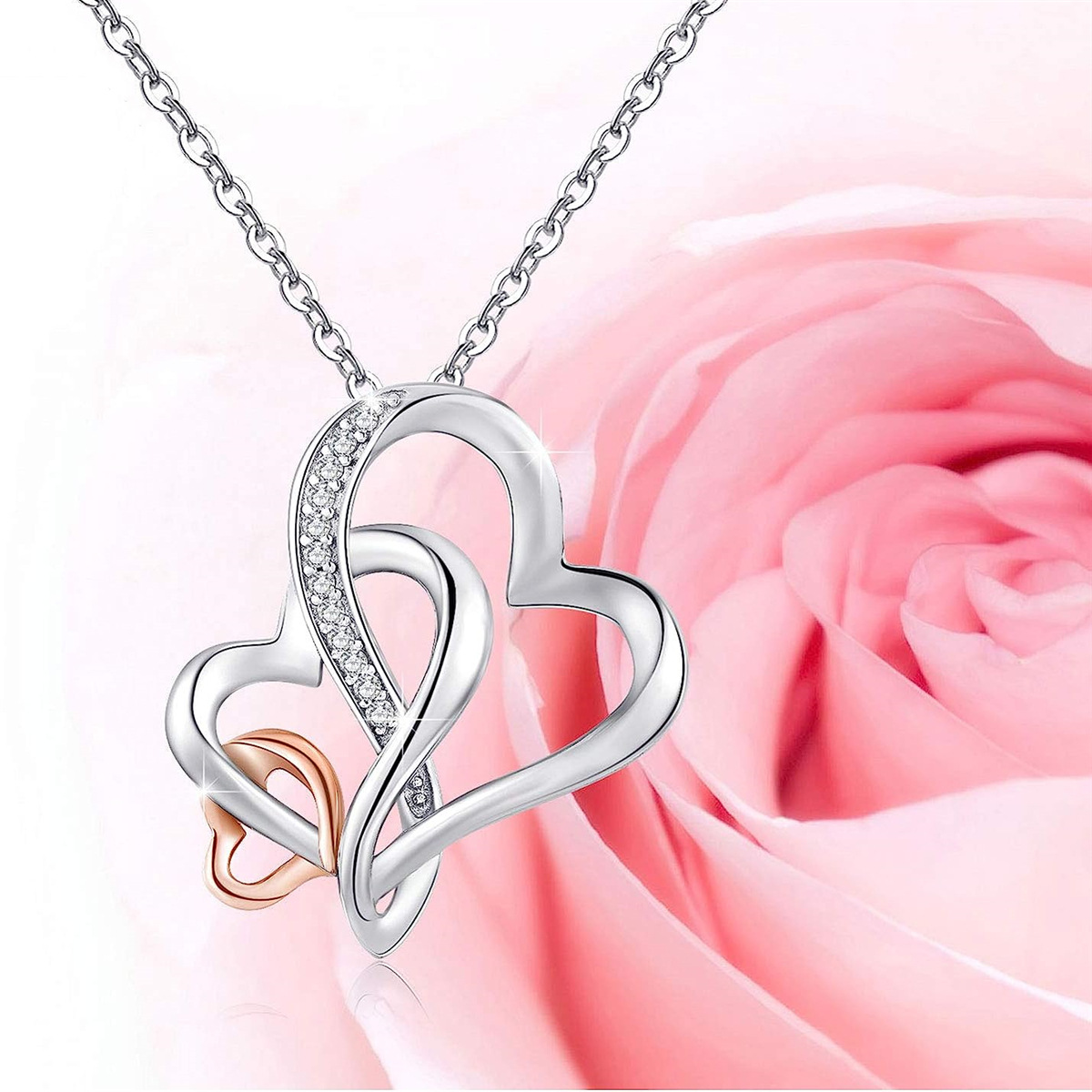 Herzanhänger Halskette Für Damen Elegantes Muttertagsgeschenk_voghion.com