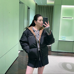 普家25ss 普家新款鹅绒Re-Nylon女士连帽羽绒服夹克外套