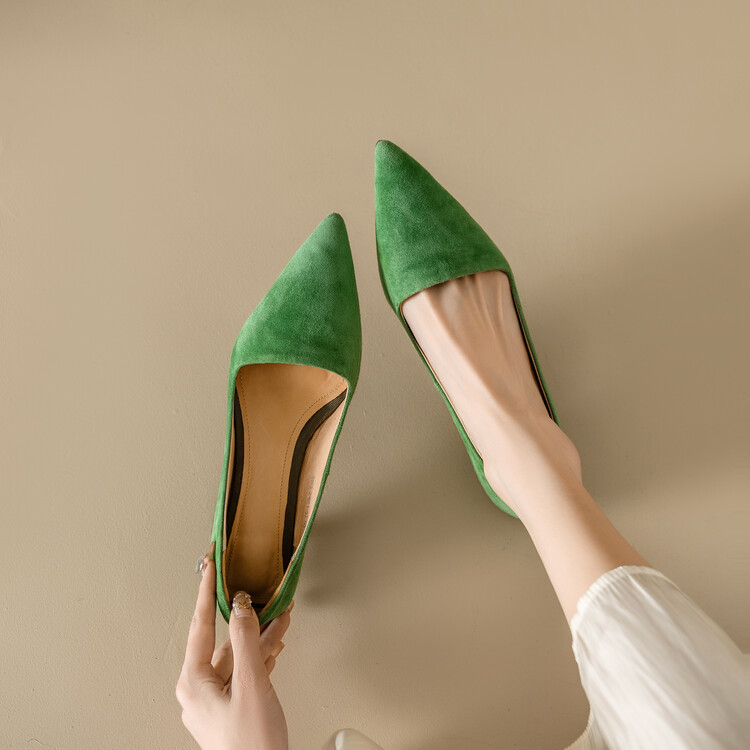 CHIKO Nandalia Pointy Toe Kitten Heels Pumps Shoes