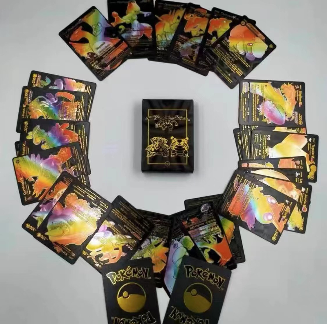 Tarjeta mágica de la hoja de oro del bebé Bao Ke Meng monstruo de bolsillo tarjeta de oro tarjeta de juego mascota elfo periférico