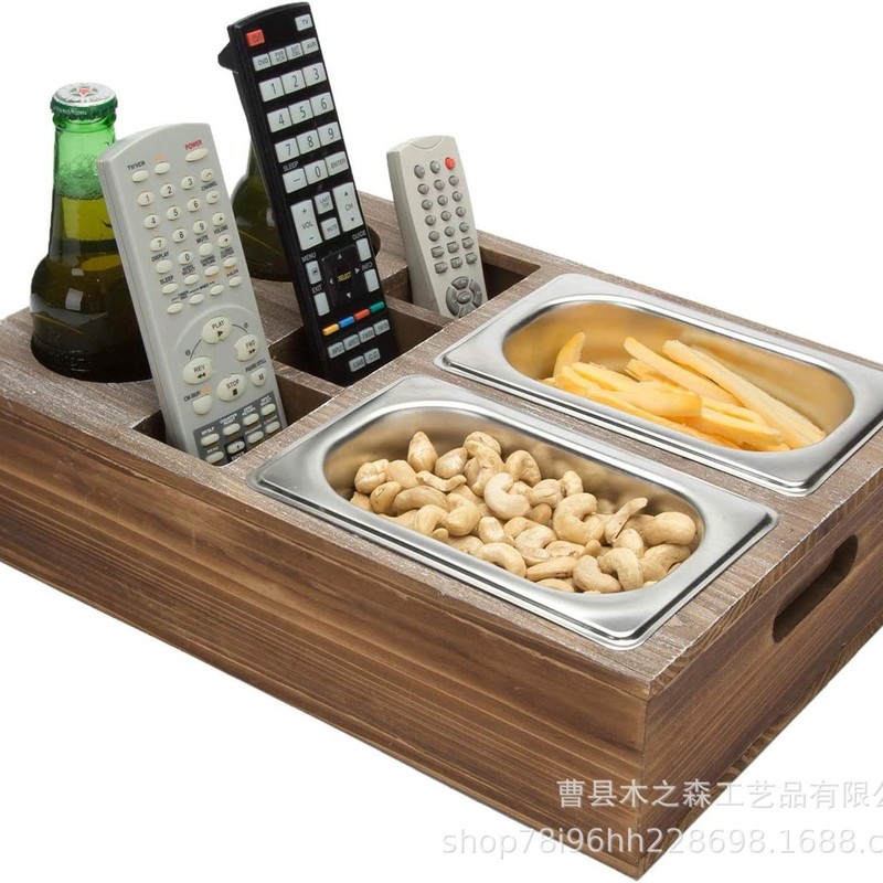 実木収納ケースデスクトップ多格分類スナック果物ドライフルーツ収納ケース適用ビール放置木ケース|undefined