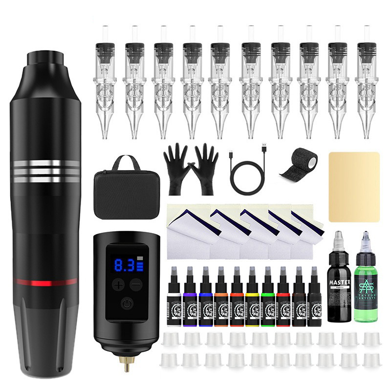 A형 리치 심플 버전 문신 펜 블랙