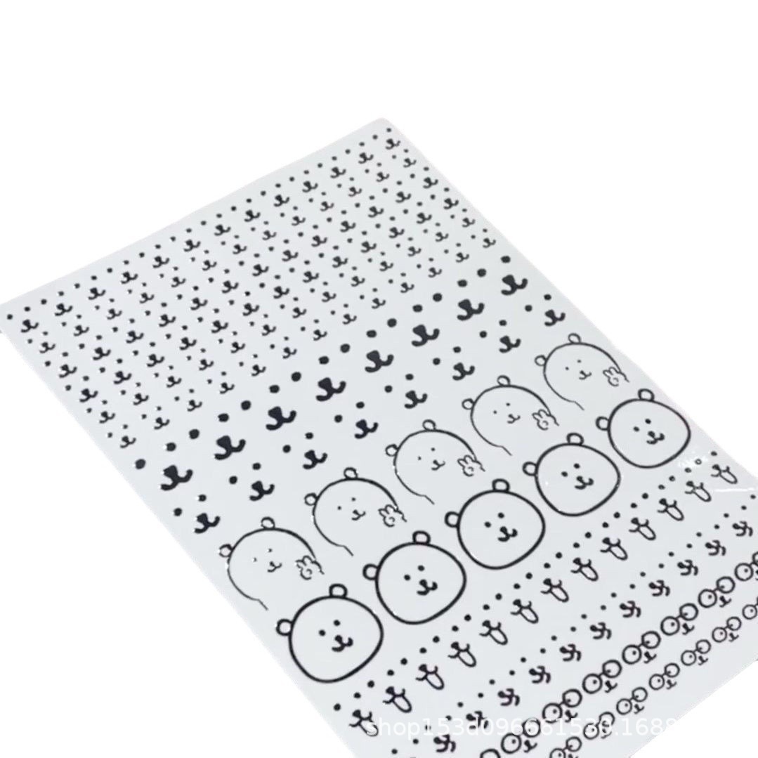 Red famosa autocrítica oso adhesivo impermeable adhesivo de transferencia UV creativo adhesivo adhesivo de cristal adhesivo tridimensional