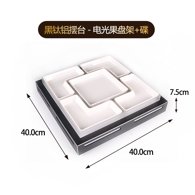 KTV plato de frutas, caja de bar, conjunto de plato de frutas de alta gama, discoteca, decoración de encimera de club de alta calidad.