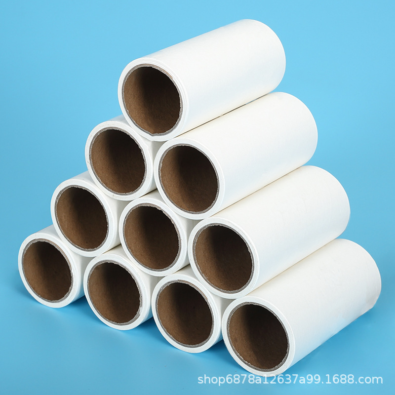 Dispositivo de pegado del cabello rodillo núcleo de papel de fieltro desgarrable cepillo de rodillo de pelo que se pega artefacto ropa de depilación cepillo de depilación rollo de papel