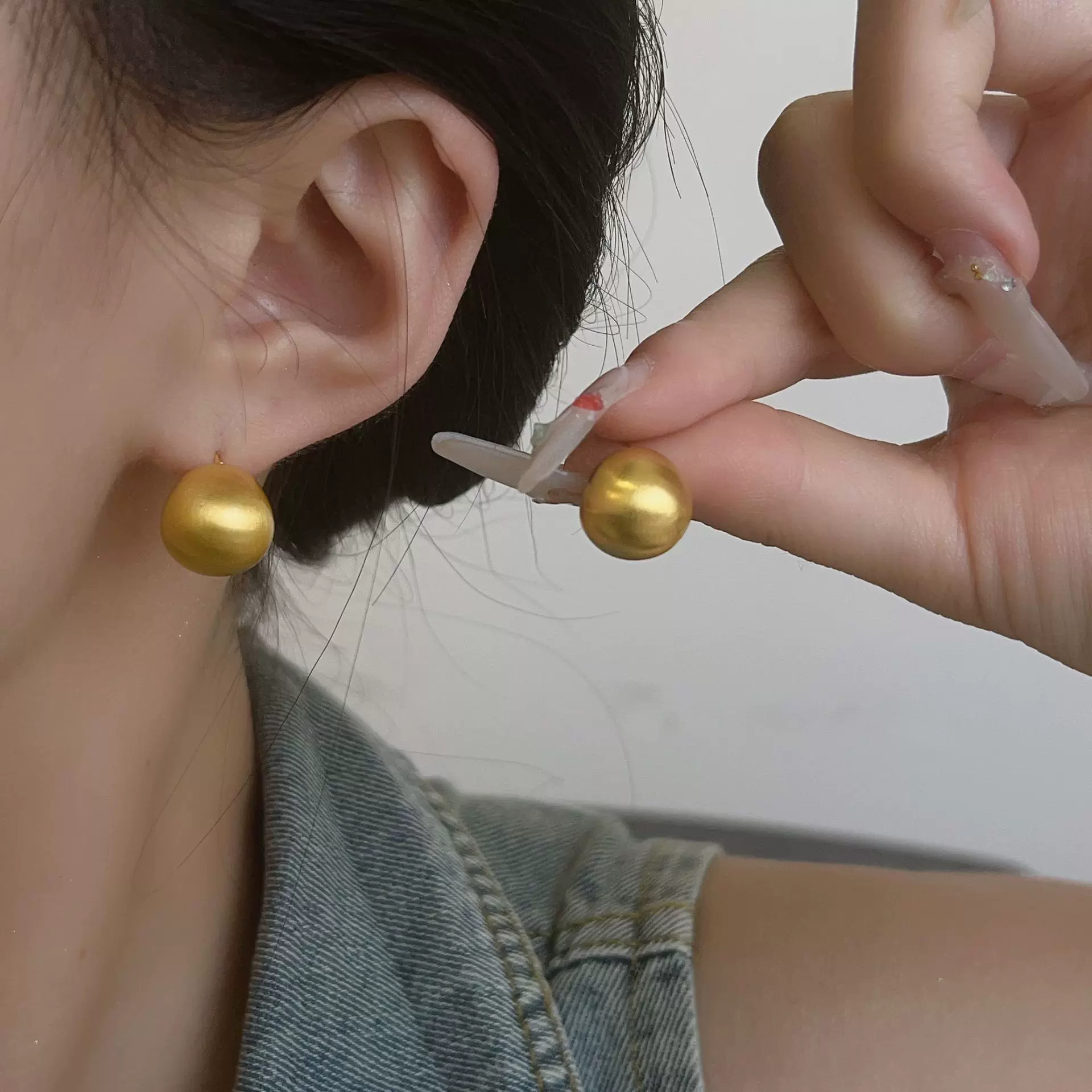 爆款韩国冷淡风磨砂哑光耳饰复古气质个性百搭简约通勤个性耳钉女