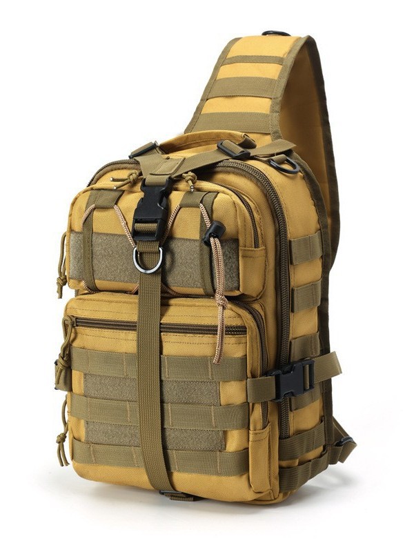 Bolso Pecho Táctico para Hombre de Tela Oxford, Repelente al Agua, Resistente al Desgaste, Transpirable, para Exteriores