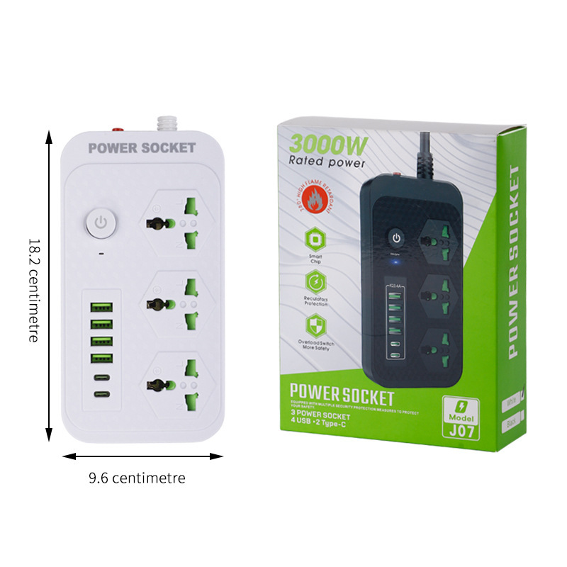 Exportación en el extranjero supermercado enchufe digital TYPE-C caja de regalo caja de color embalaje enchufe