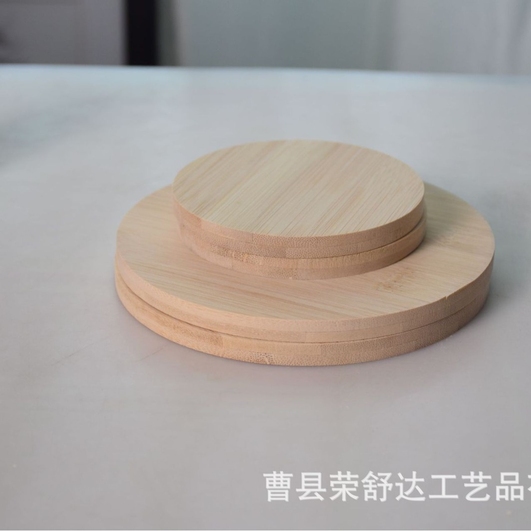 Disco Redondo de Bambú y Madera para Manualidades DIY