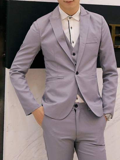 Factory wholesale men's small suit spot men's new Korean slim suit teenagers solid color coat wholesale