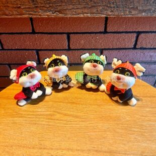 Cartoon Cute Bee Dog Keychain Pendant Grabber Doll Plush Doll Doll Bag Pendant Small Gift