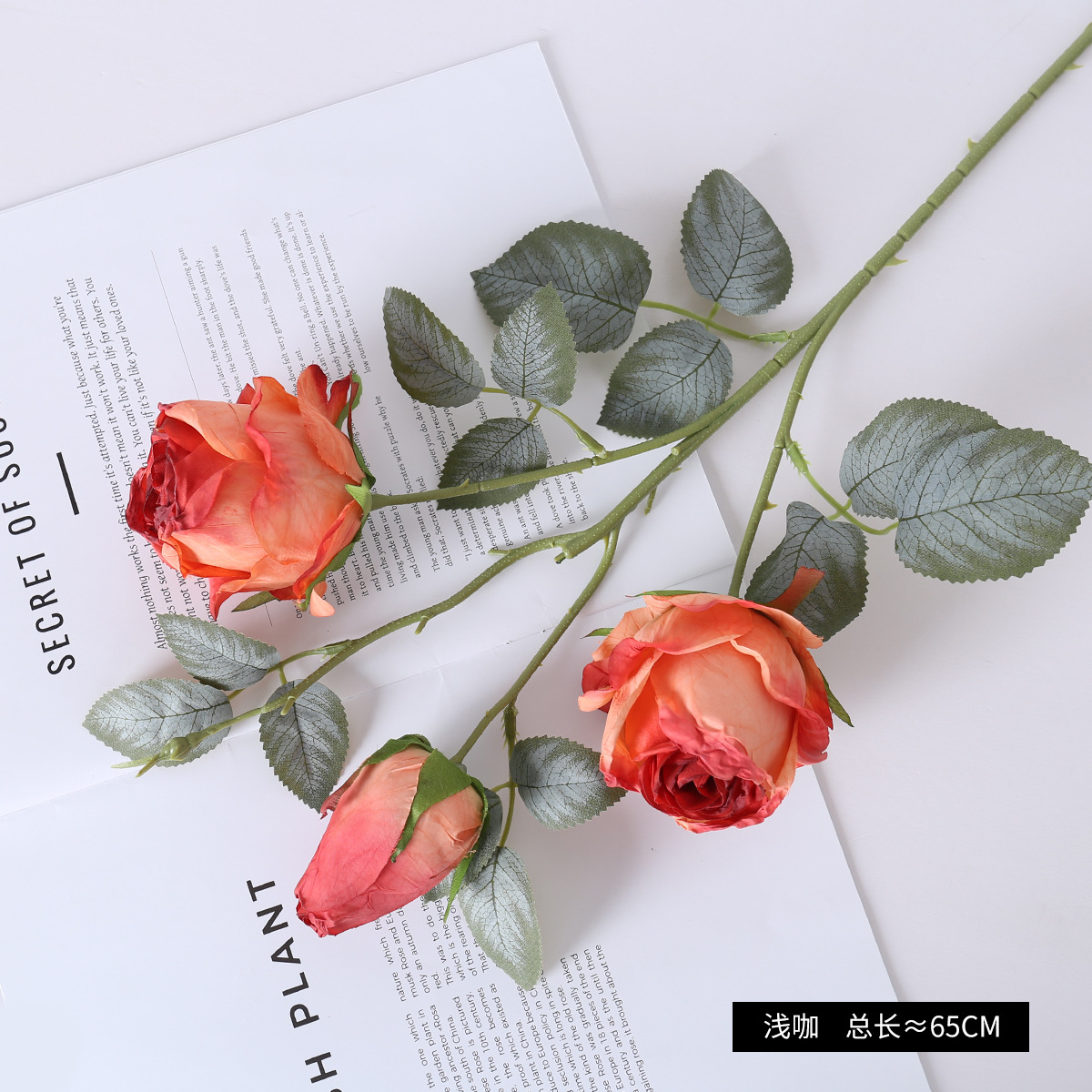 Ramo de Rosas Artificiales de Tela de Seda para San Valentín y Mesa