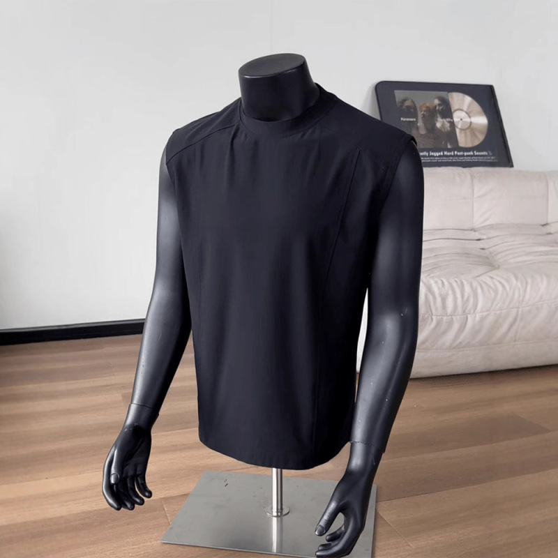 Black Sun Protection Ice Silk Quick-Drying Vest Men's Summer American Fashion Brand Deconstructed Sleeveless T-Shirt Training Fitness Sweatshirt Black Sun Protection Ice Silk Quick-Drying Vest Men's Summer American Fashion Brand Deconstructed Sleeveless T-Shirt Training Fitness Sweatshirt