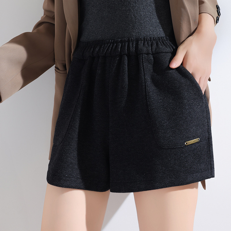 Women's Suit Shorts for Outerwear, New High-Waisted Slimming Loose Wide-Leg Pants, Summer Thin Casual Straight Three-Quarter Shorts