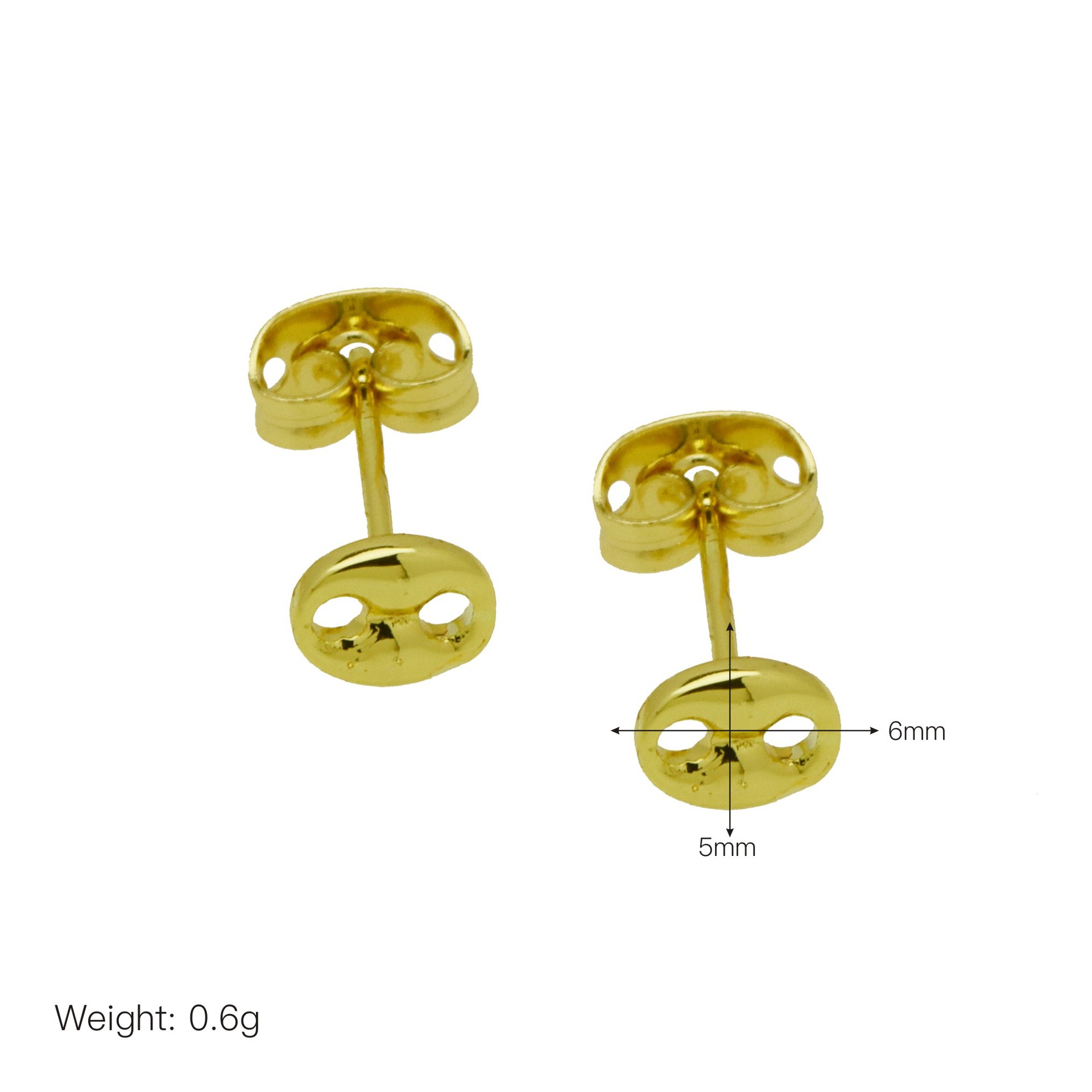 All Seasons Season Women's Gender 1 Pair Cute Modern Style Pig Nose Copper Ear Studs