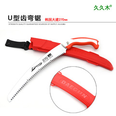 Han Jian 270# Bending Saw Fruit Tree Saw SK5 Steel Three-sided Grinding Tooth Garden Hand Saw Woodworking Pruning Saw 