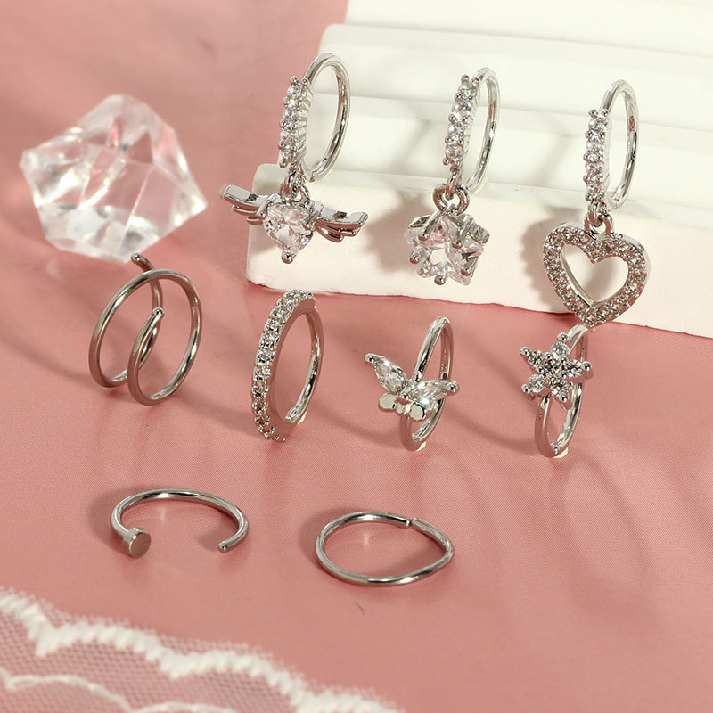 Pointed titanium steel lip stud product view