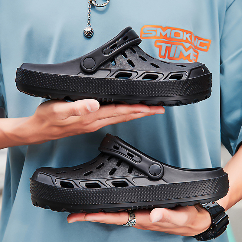 Jinjiang factory new cross-border large size EVA light hole shoes breathable soft casual beach shoes a generation of hair