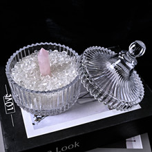 天然水晶消磁石消磁碗大颗粒水晶碎石手链饰品净化玻璃碗批发