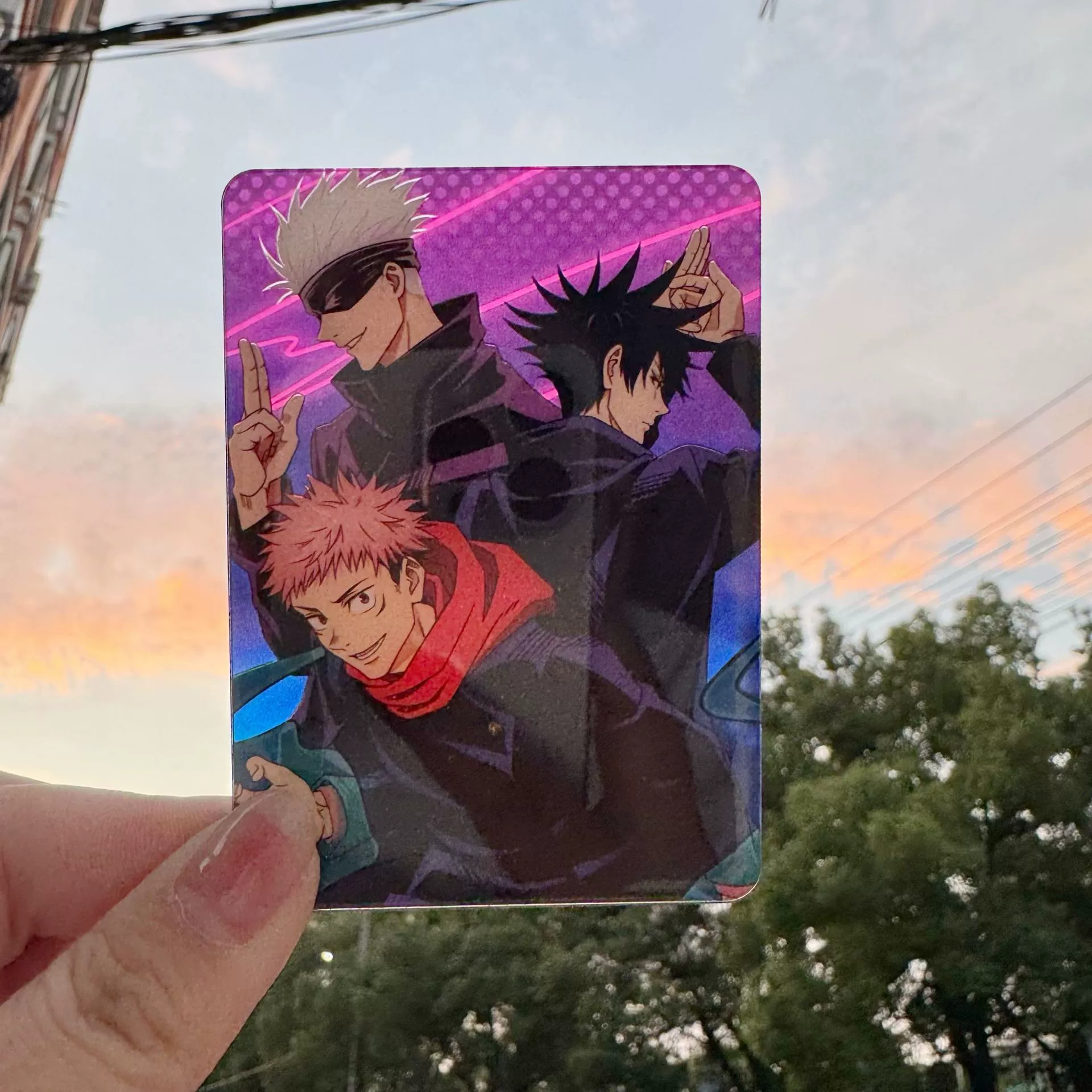 Аниме коллекционные карточки 3 дюйма, разнообразные дизайны (Jujutsu Kaisen и другие), оптовая упаковка