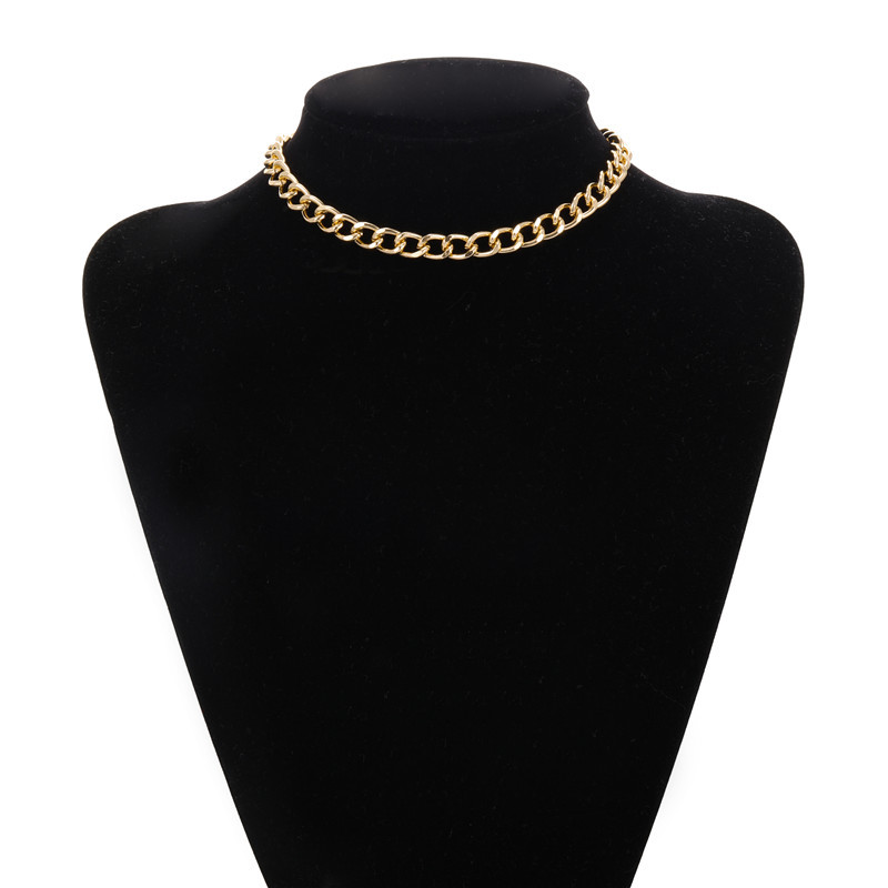 Fashion Punk Style Metal Simple Necklace display picture 2