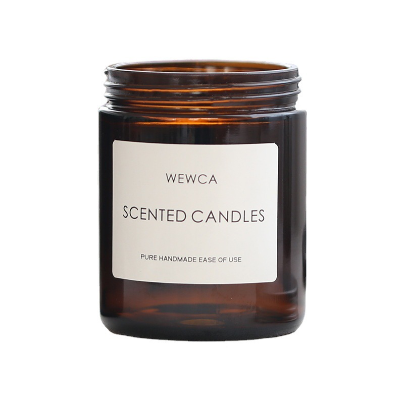 Botella de vidrio de té, frasco de velas, fabricación de bricolaje, taza de velas, candelabro de boca grande, recipiente de aromaterapia casero, frasco de almacenamiento de pasta de procesamiento