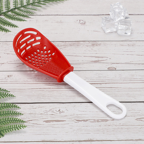 Home kitchen multifunctional cooking spoon silicone kitchen utensils garlic pounder garlic grinding spoon egg white separation artifact