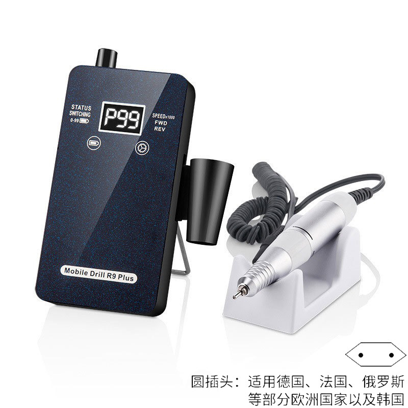 Amoladora de uñas transfronteriza Amoladora de uñas de almacenamiento eléctrico Amoladora de uñas de bajo ruido 30000rpm Despojadora de uñas profesional