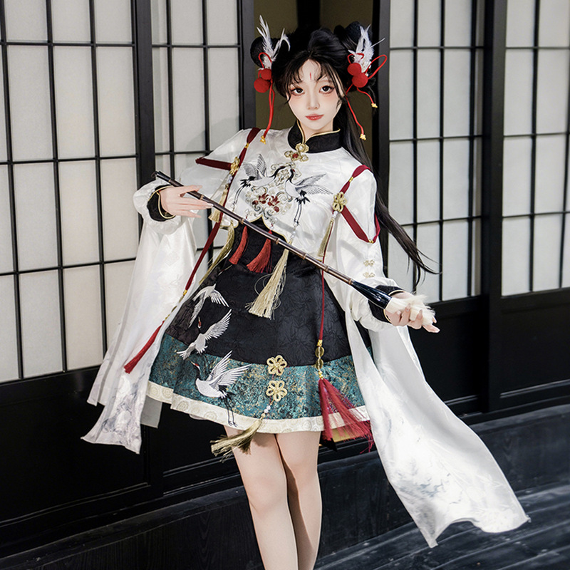 2026 Yimengge Original Design: Chinese Style Improved Han Elements Women's Outerwear Dress Set 9782