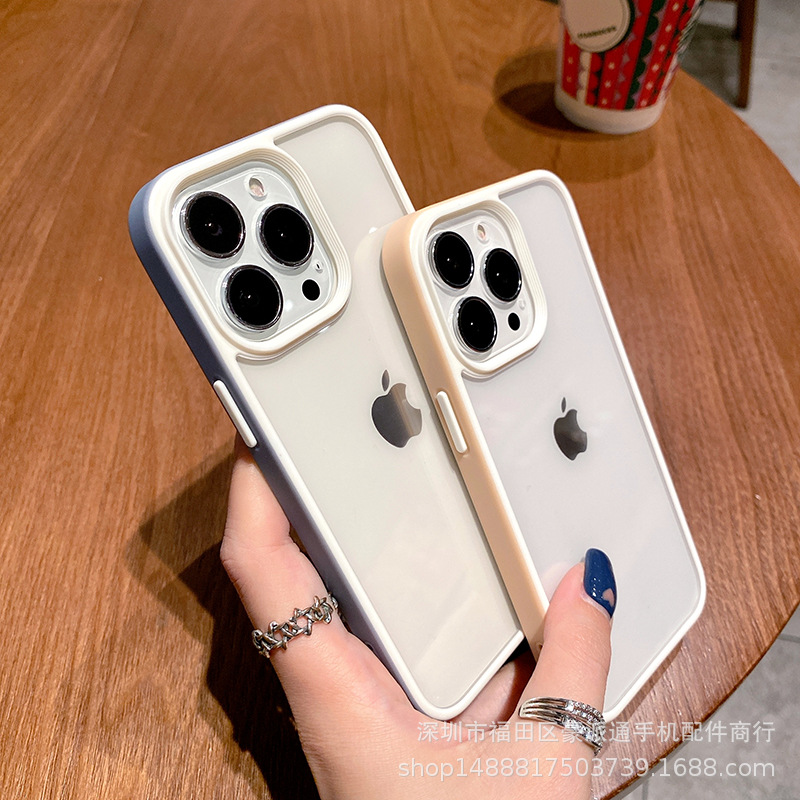 适用iphone15苹果14新款13手机壳12简约透明xs/7/8plus保护套防摔