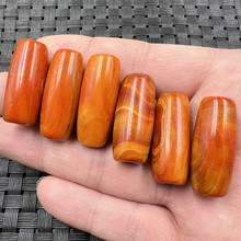 批发 战国红玛瑙桶珠散珠玉髓路路通散珠diy手链项链配件玉石珠子