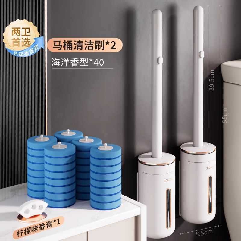 Esquina muerta doméstica sin limpieza colgada en la pared cepillo de lavado de inodoro cabeza de cepillo nuevo 2023 cepillo de inodoro desechable conveniente reemplazo