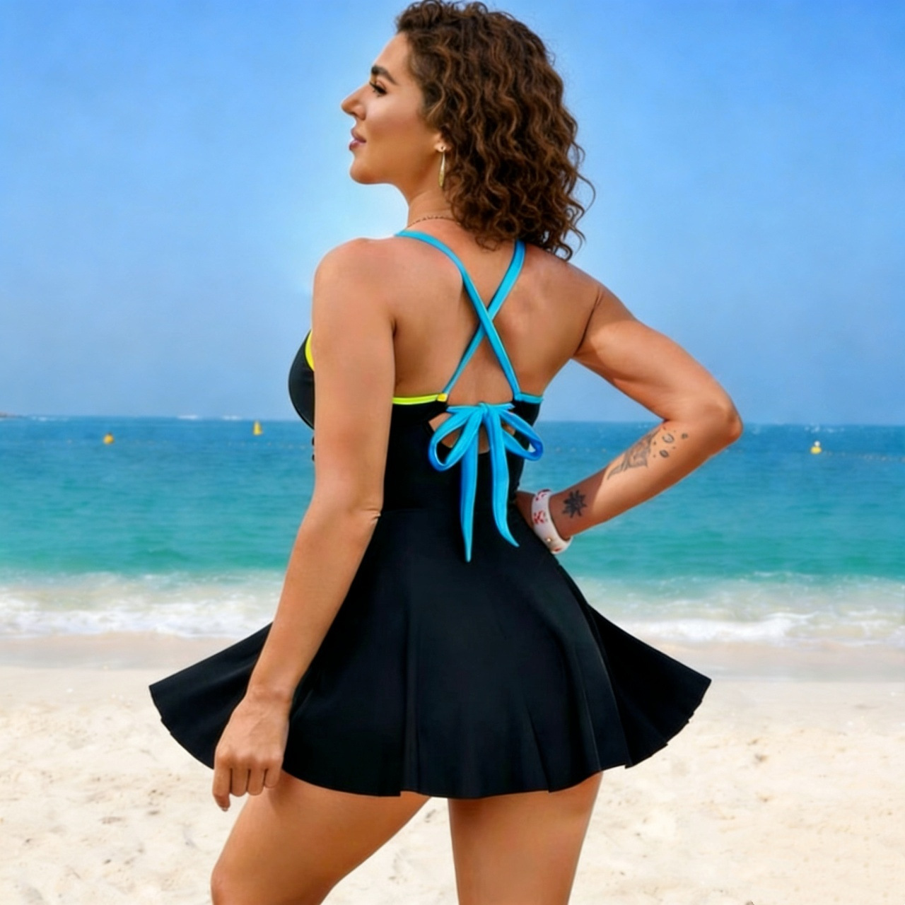 Elegant badpak voor dames met buikcorrectie en corrigerend effect_voghion.com