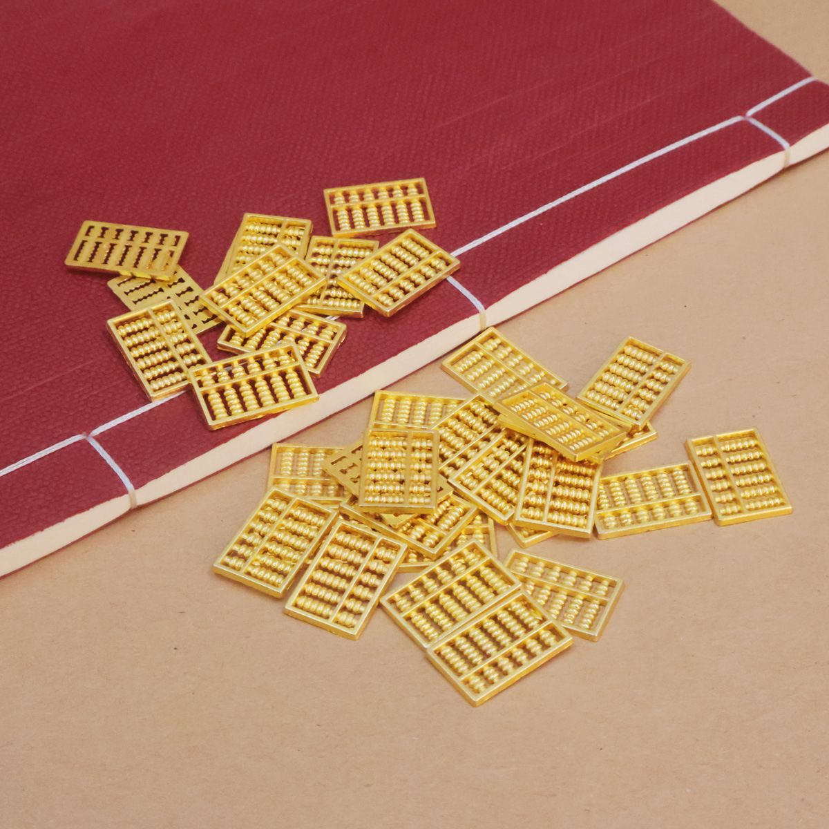 热卖迷你小合金元宝金条大米金币铜钱算盘装饰用品工艺品摆件批发