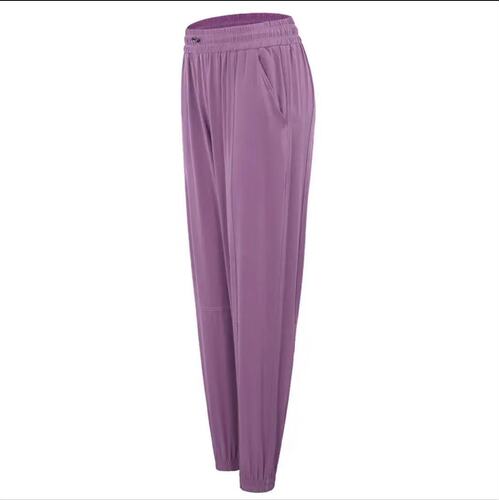 European and American loose sports pants for women with ankle-tie running summer thin overalls high-waisted quick-drying yoga pants