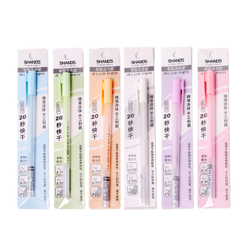 Macaron high-value dispensing pen student diy handbook manual quick-drying glue creative pen-shaped dot dispensing wholesale
