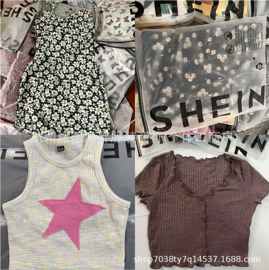 Vestido de mujer de Shein comercio exterior moda sexy chaqueta de verano vestido de mujer Aliexpress transfronterizo