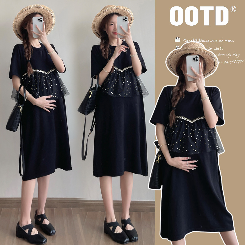 Summer knitted design set for pregnant