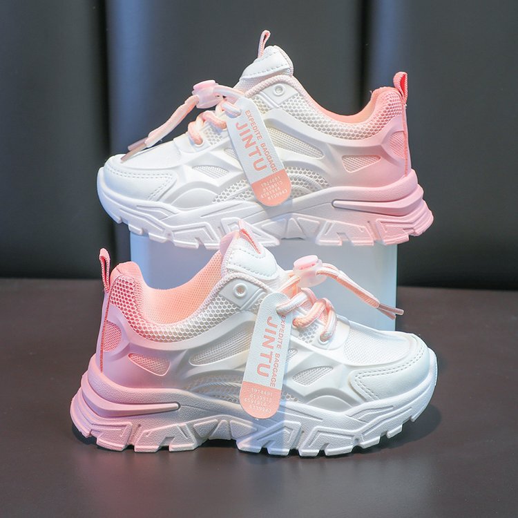 Korean Style Spring New Children's Gradient Color Sports Shoes, Girls' Casual Shoes, Boys' Comfortable Running Shoes for Older Children Korean Style Spring New Children's Gradient Color Sports Shoes, Girls' Casual Shoes, Boys' Comfortable Running Shoes for Older Children