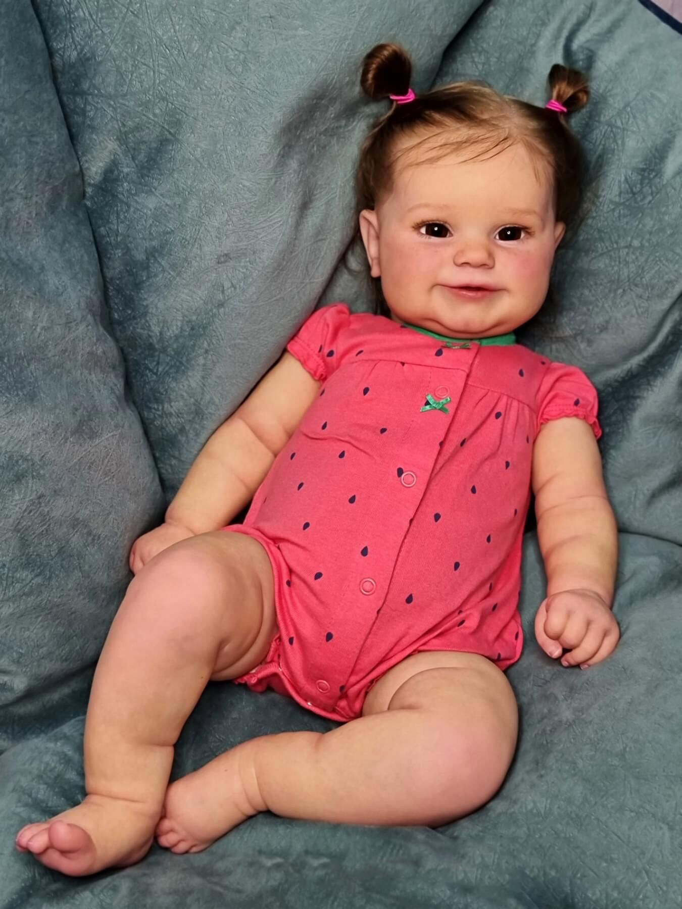 Muñeca bebé realista Maddie de 50/60 cm, pintada a mano con detalles exquisitos, éxito de ventas transfronterizo.